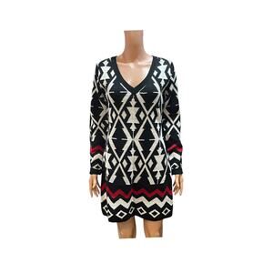 Rhapsody Vintage Mini Sweater Dress V-Neck Long sleeve XL